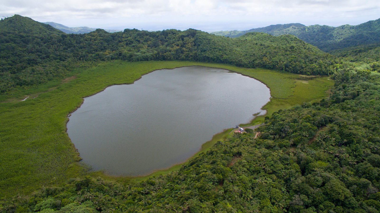 Aerial view of Grand Etang lake (low-res)